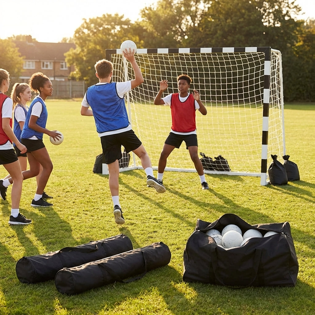 Handball training package with freestanding goals and training balls - product detail