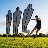 Aussie Rules Football Training Mannequins set on training ground - product detail