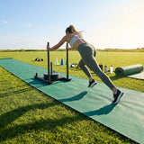 Gym Sprint Track 2m Wide Green with Durable PU Foam Base - product detail