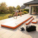 Inflatable gymnastics mat available in various sizes, made from durable PVC - product detail