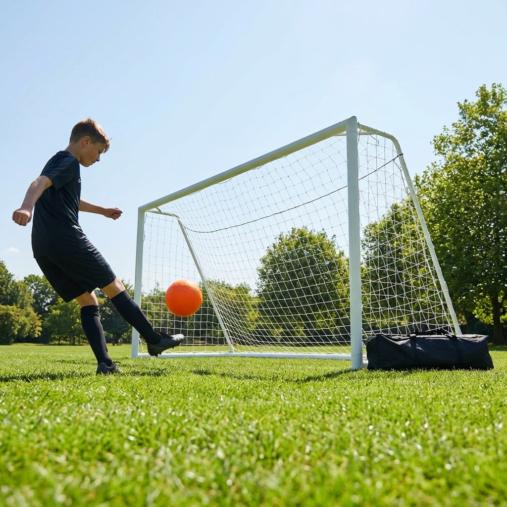 Football Goal Post 12ft x 4ft Durable PVC for Garden - product detail