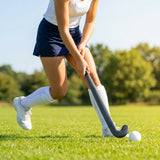 Fibreglass hockey stick with mid bow design for training and matches