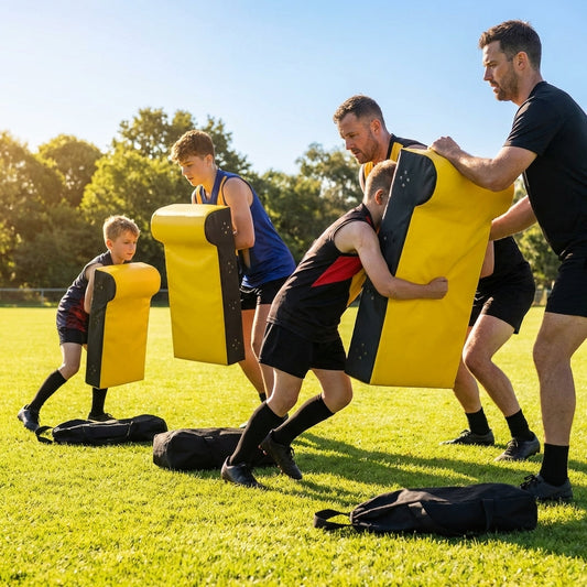 AFL Tackle Shield with yellow 600GSM PVC for sports training - product detail