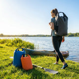 Waterproof dry bag rucksack, 10L capacity in orange, ideal for outdoor sports - product detail