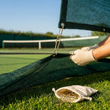 Zinc-plated spring clips for tennis nets - product detail