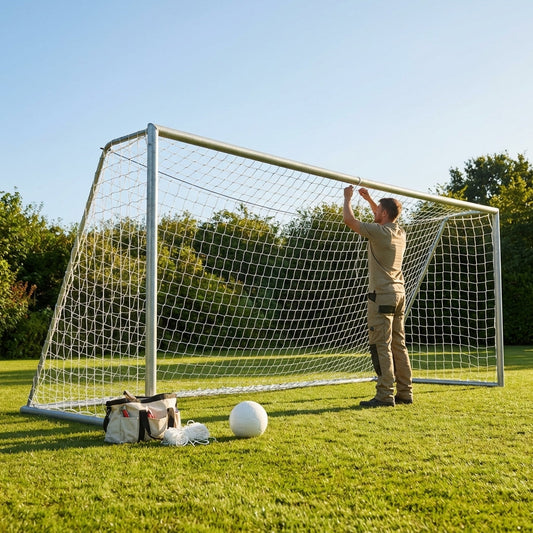 16 x 7ft replacement football goal nets in HDPE for football clubs