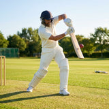 White cricket trousers made from breathable polyester
