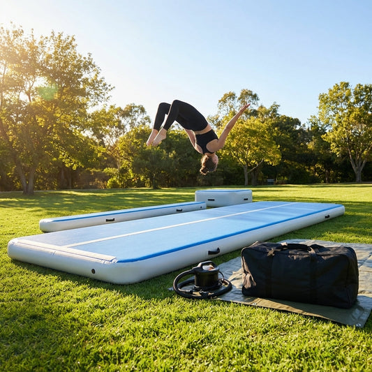 Inflatable Gymnastics Mats available in various sizes for home and gym use - product detail