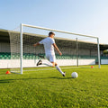 Football stadium goal with aluminium frame and net, 24ft x 8ft size - product detail
