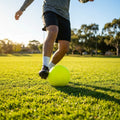 Fluorescent yellow indoor football for sports centres