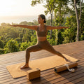 Cork Yoga Mat with Natural Rubber Base for Yoga and Pilates