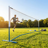 Portable Football Tennis Net with Steel Frame for Indoor and Outdoor Use