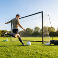 Full-size football goal with PVC & fibreglass for indoor and outdoor use