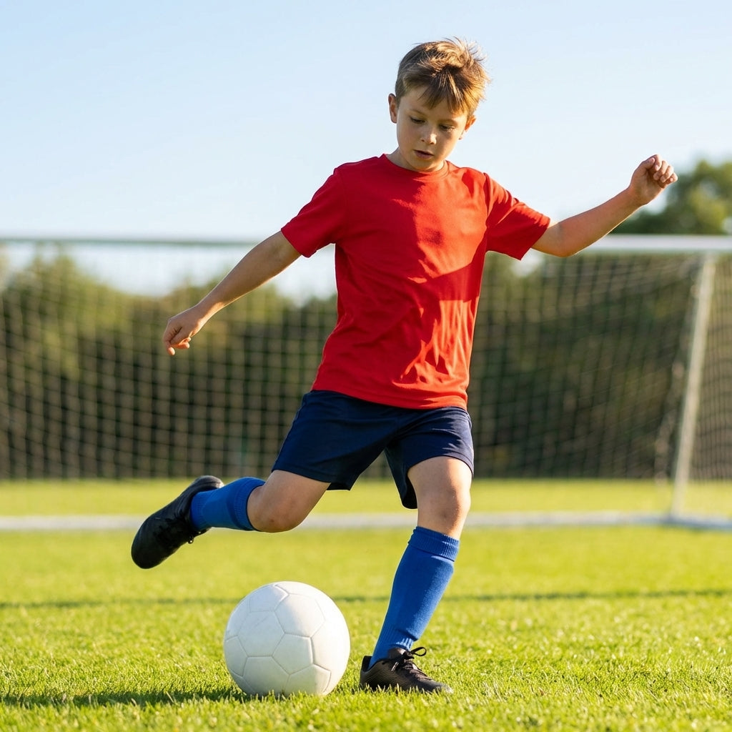 Kids' Football Shirts in various colours and sizes for youth sports