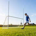 Aluminium freestanding Gaelic goal for outdoor use
