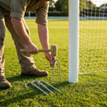 Galvanised steel cricket net U-Pegs set of 4