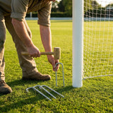 Galvanised steel cricket net U-Pegs set of 4