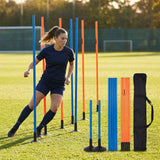 Slalom training poles in vibrant colours for agility training - product detail