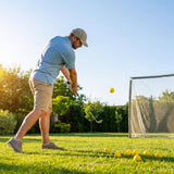 Yellow foam golf balls for indoor and outdoor practice