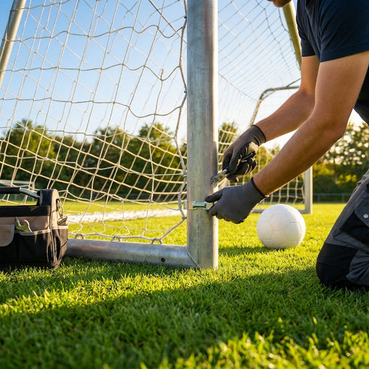 Steel football goal replacement parts for outdoor sports - product detail