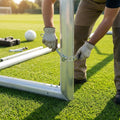 Durable aluminium goal straight bracket for secure crossbar attachment - product detail