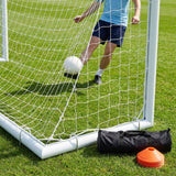 Aluminium Rugby & Football Goal in white, perfect for junior sports - product detail