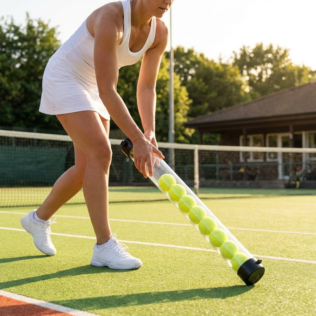 Tennis Ball Pick-Up Tube for easy ball collection on tennis courts - product detail