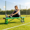 Tennis Court Bench – 6ft Green/Blue/Black – Aluminium – Sports Facilities
