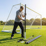 Steel Net Support Stanchions – Black – 80mm OD Galvanised Steel – Stadium Goals
