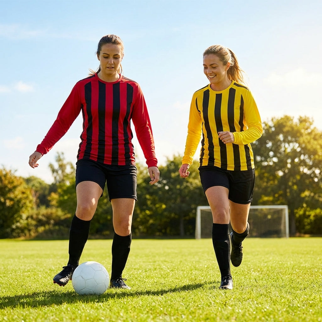 Women's Long Sleeve Football Shirt in various colours