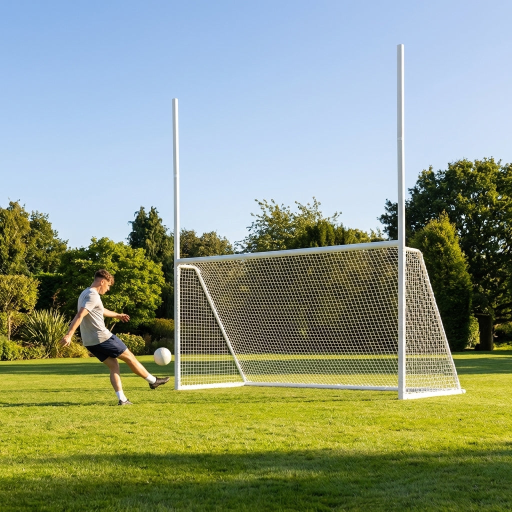 Gaelic Football and Hurling Goal 10ft x 6ft with durable uPVC frame
