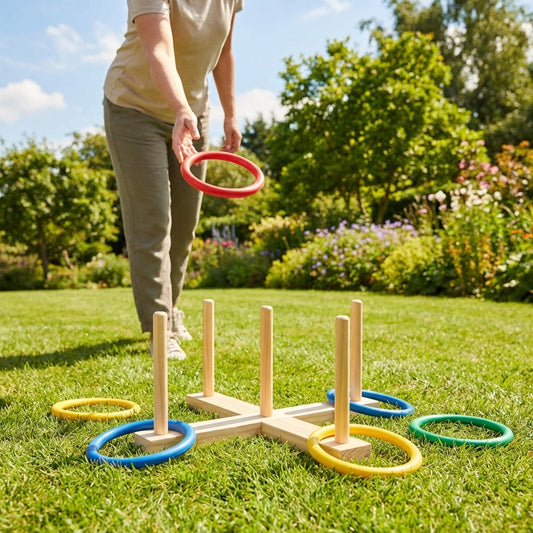 Vibrant rubber play rings for outdoor games and activities
