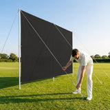 Temporary Cricket Sight Screen in Black/White for sports grounds