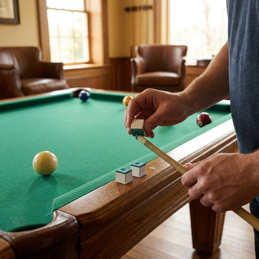 Pool Table Chalk in Blue, made from Calcium Carbonate