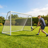 8ft x 5ft Steel Gaelic Football & Hurling Goal for garden use