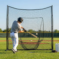 Custom baseball nets made from HDPP material in black