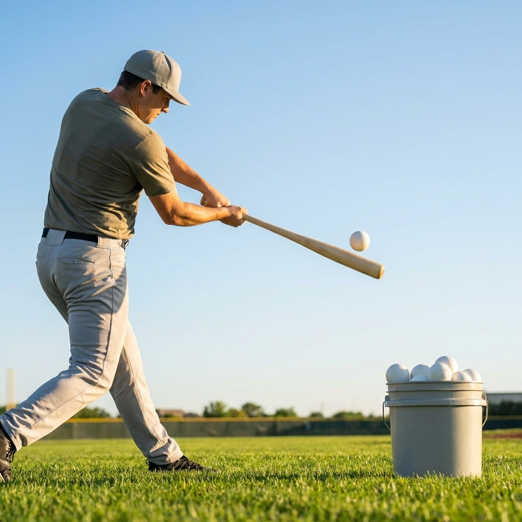 White PVC practice baseballs with solid cork core for training