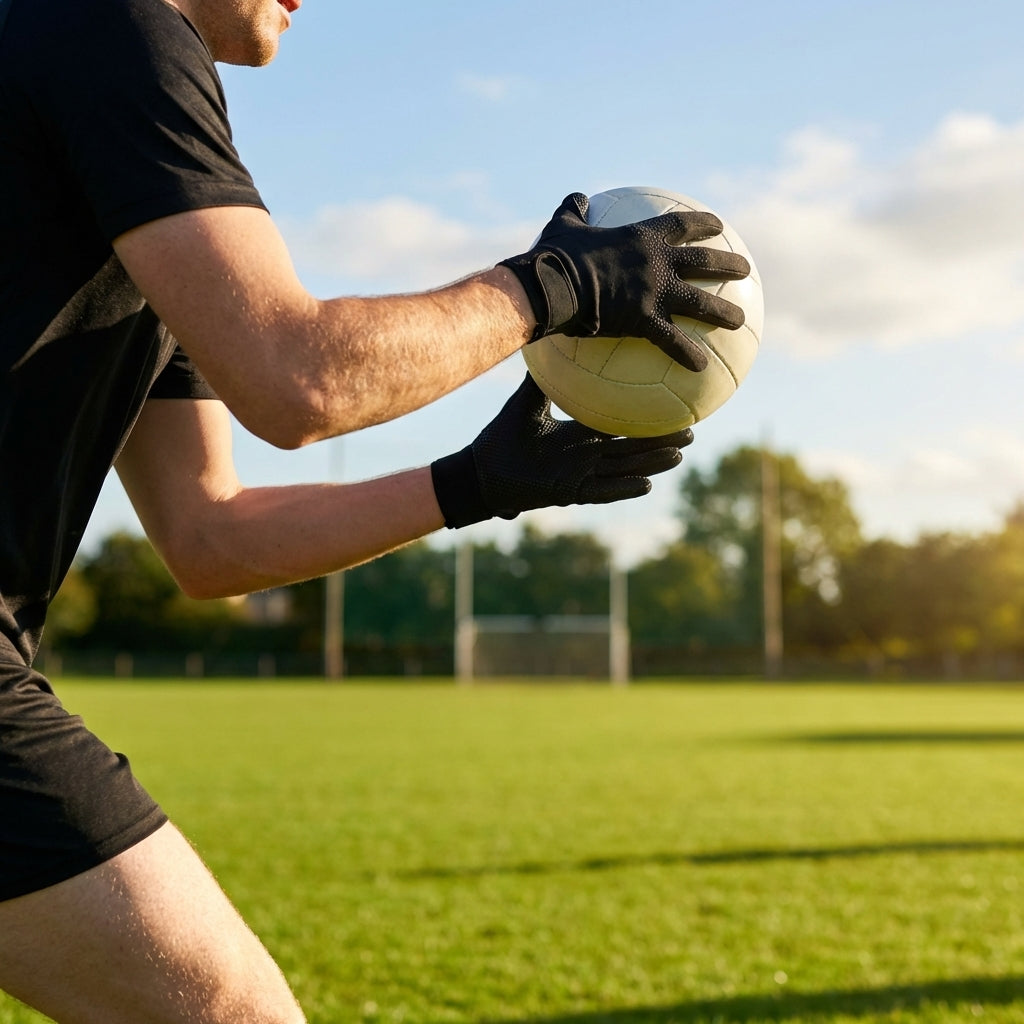 Gaelic football gloves with high grip latex for all weather conditions - product detail