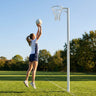 Netball Posts – 10ft White – Aluminium – Indoor & Outdoor Use