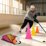 Vibrant ice hockey training cones in various sizes and colours - product detail