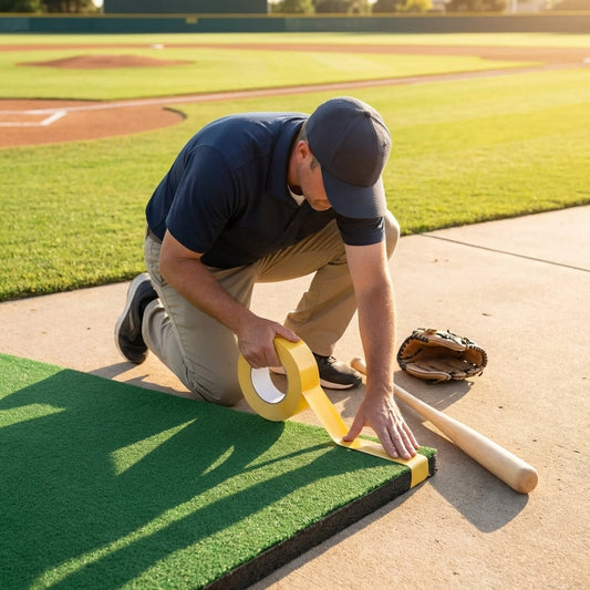 Double sided tape for securing baseball mats with heavy duty adhesive - product detail