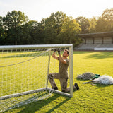 Replacement football goal nets for Alu110 goals, various sizes in white