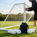 12 x 6ft football goal net made of HDPE for junior goals - product detail