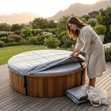 Hot Tub Thermal Cover in Grey with Double Insulation - product detail