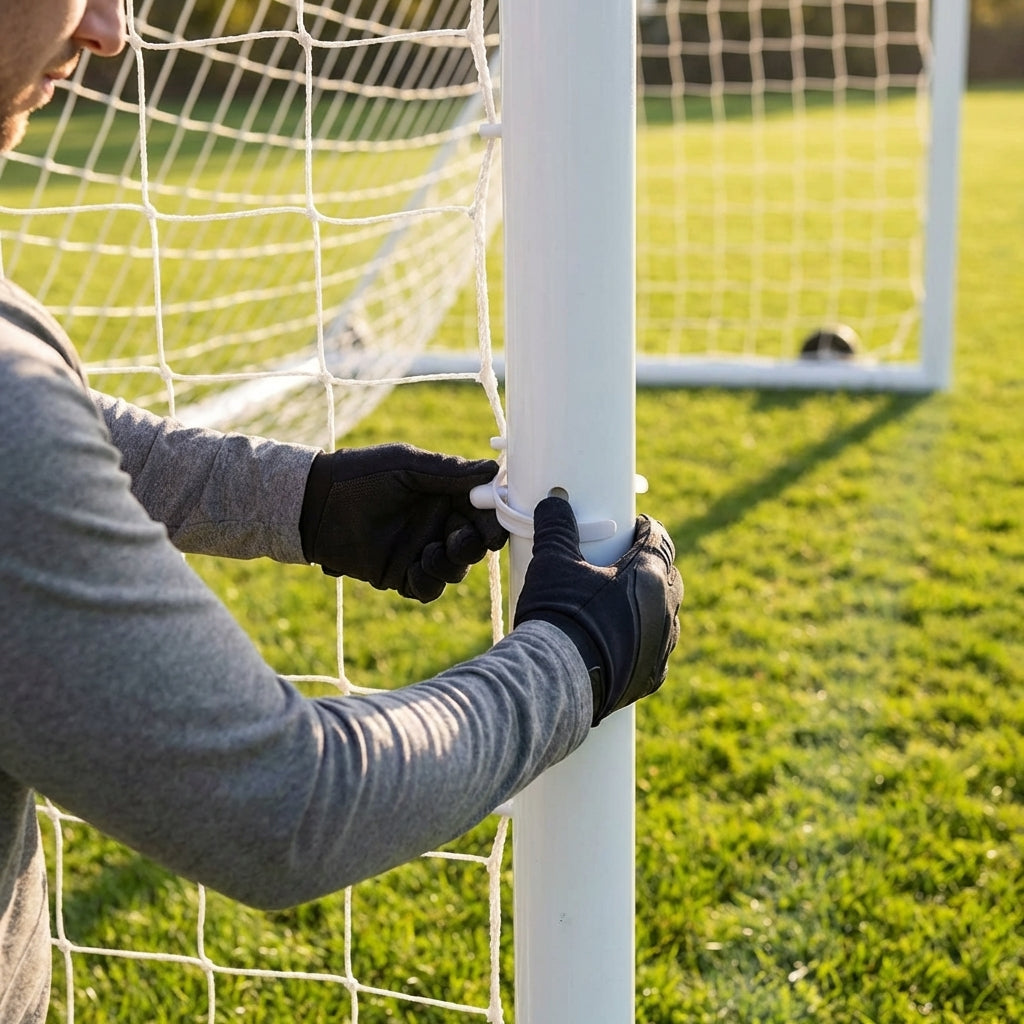 Durable PVC goal locking buttons for football goals