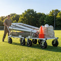 Steel Equipment Trolley with puncture-proof wheels - product detail