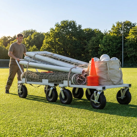 Steel Equipment Trolley with puncture-proof wheels - product detail