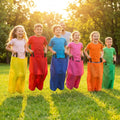 Sack race bags in assorted colours for sports day fun