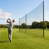 Golf ball stop net in black, perfect for sports fields and driving ranges - product detail