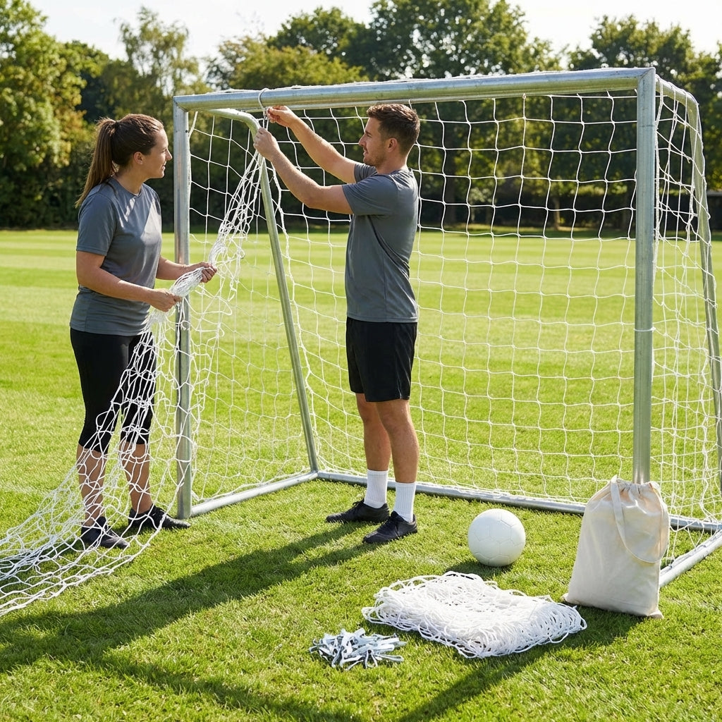 Football goal nets 6x4ft HDPE material for goalposts - product detail